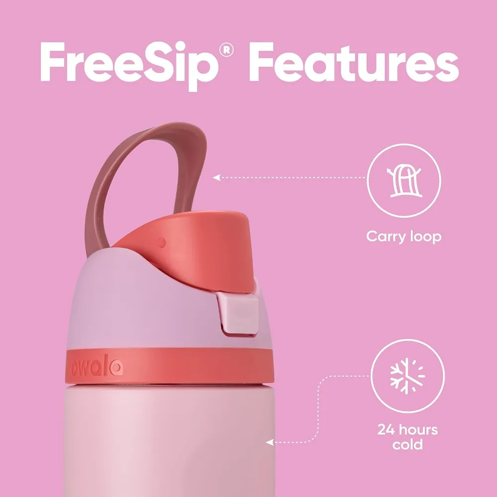 Owala FreeSip Botella Acero Inoxidable 24 oz | Rosa