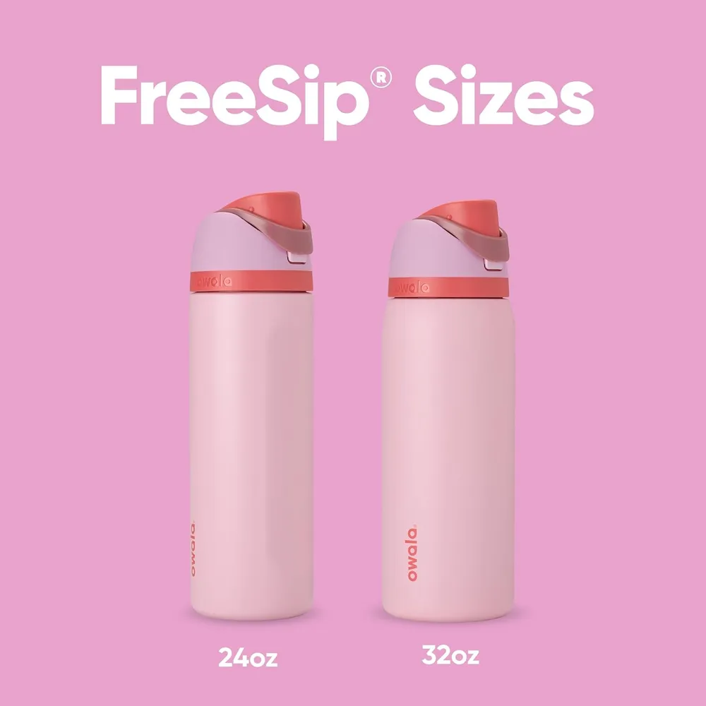 Owala FreeSip Botella Acero Inoxidable 24 oz | Rosa