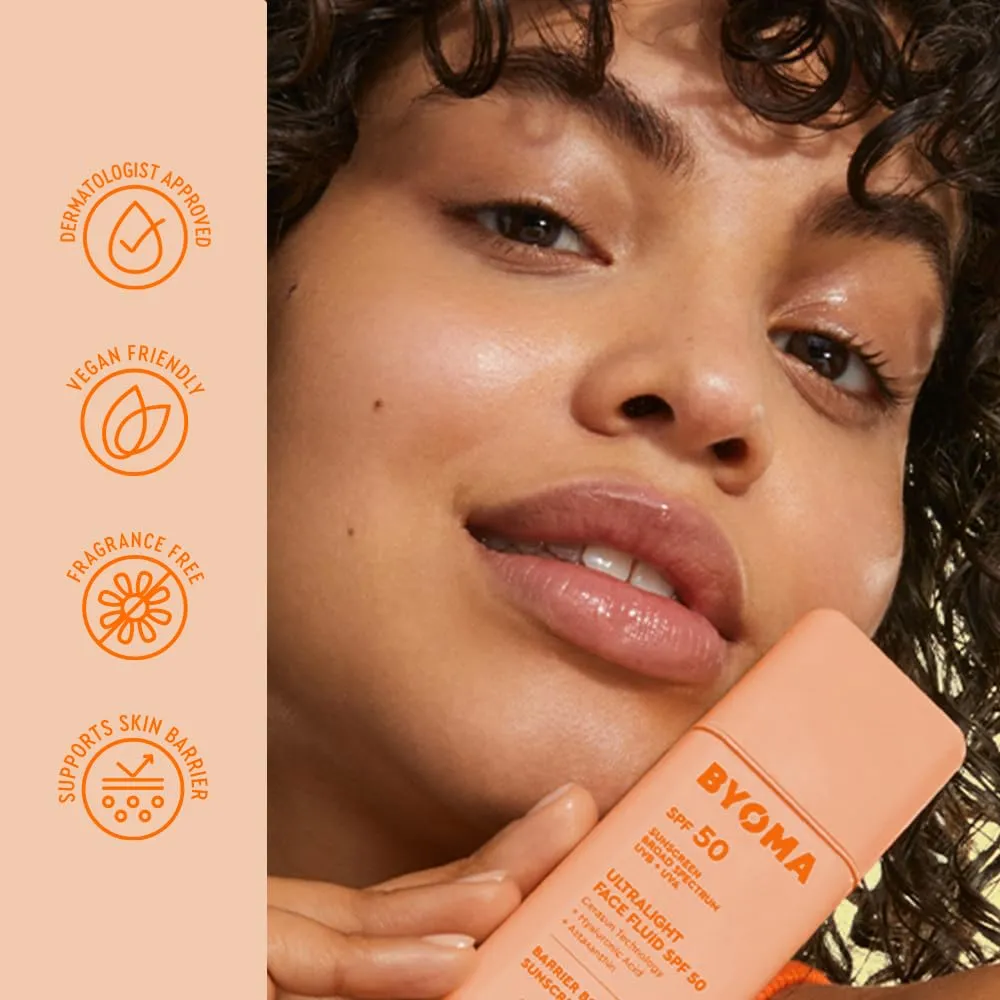 Fluido facial ultraligero FPS 50 Byoma | 50 ml