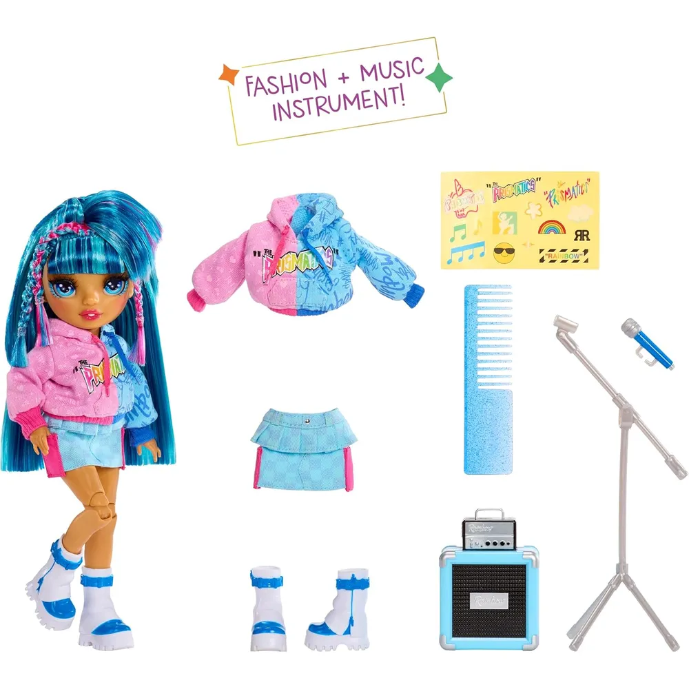 Rainbow High Jr. Banda de Rock Skyler muñeca