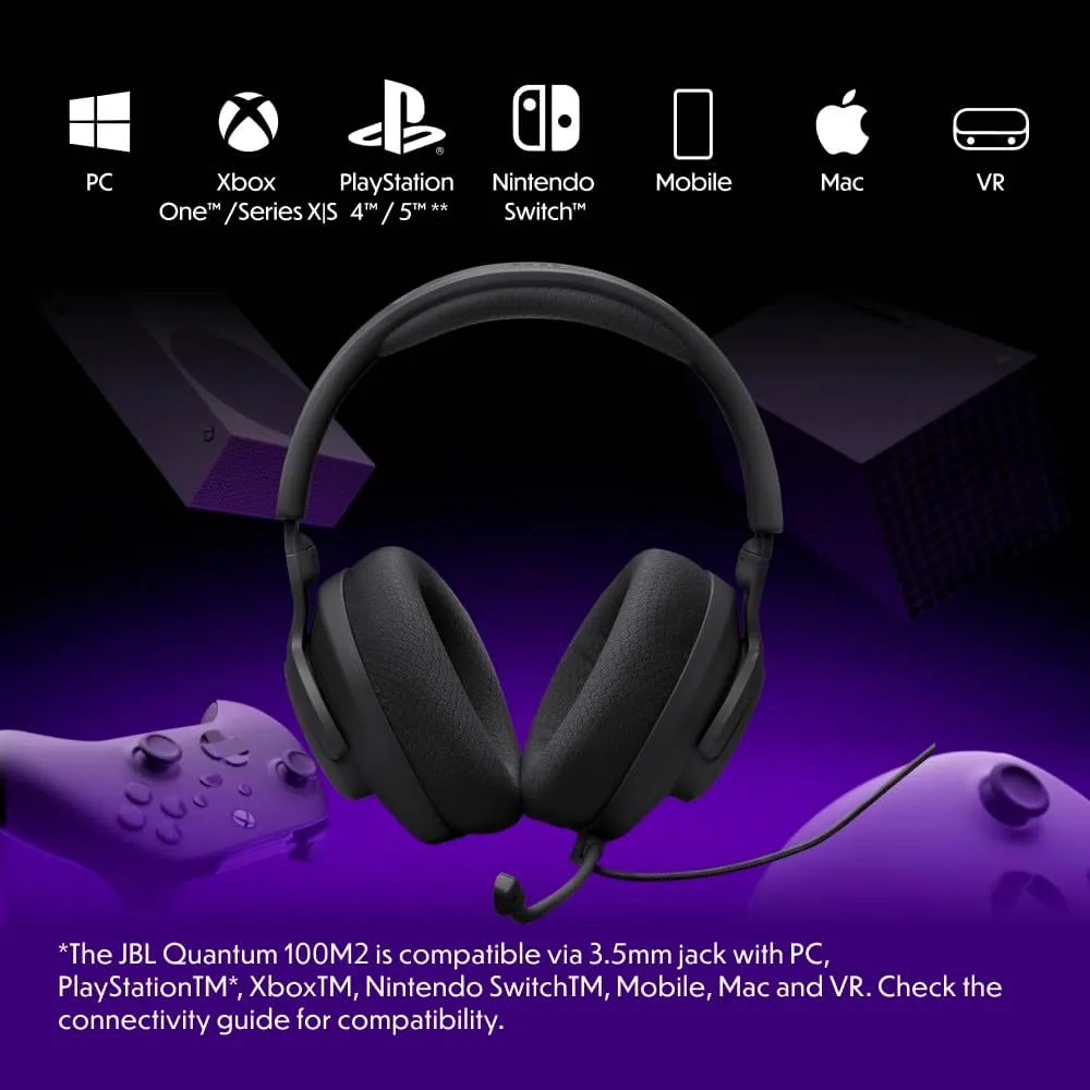JBL Quantum 100M2 Auriculares Gaming | Negro