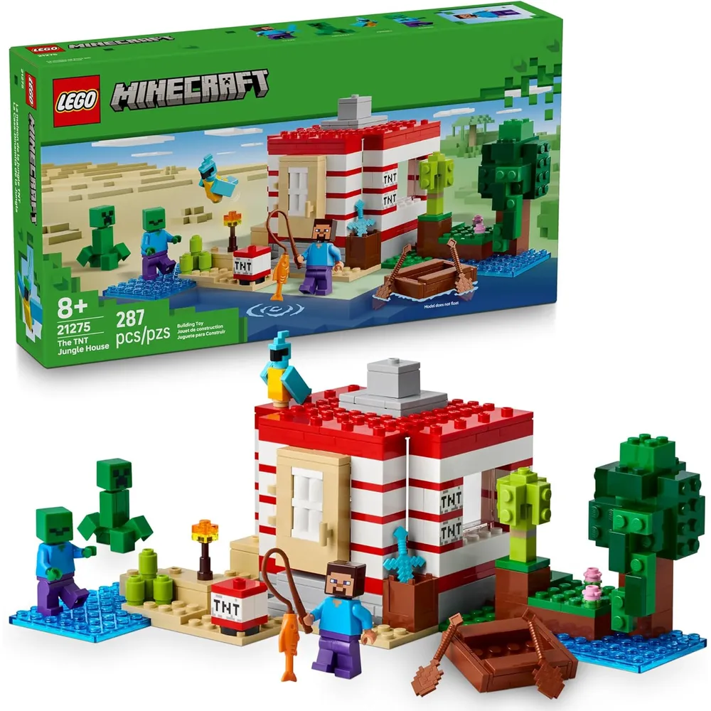 LEGO MINECRAFT CASA DE LA JUNGLA CON TNT