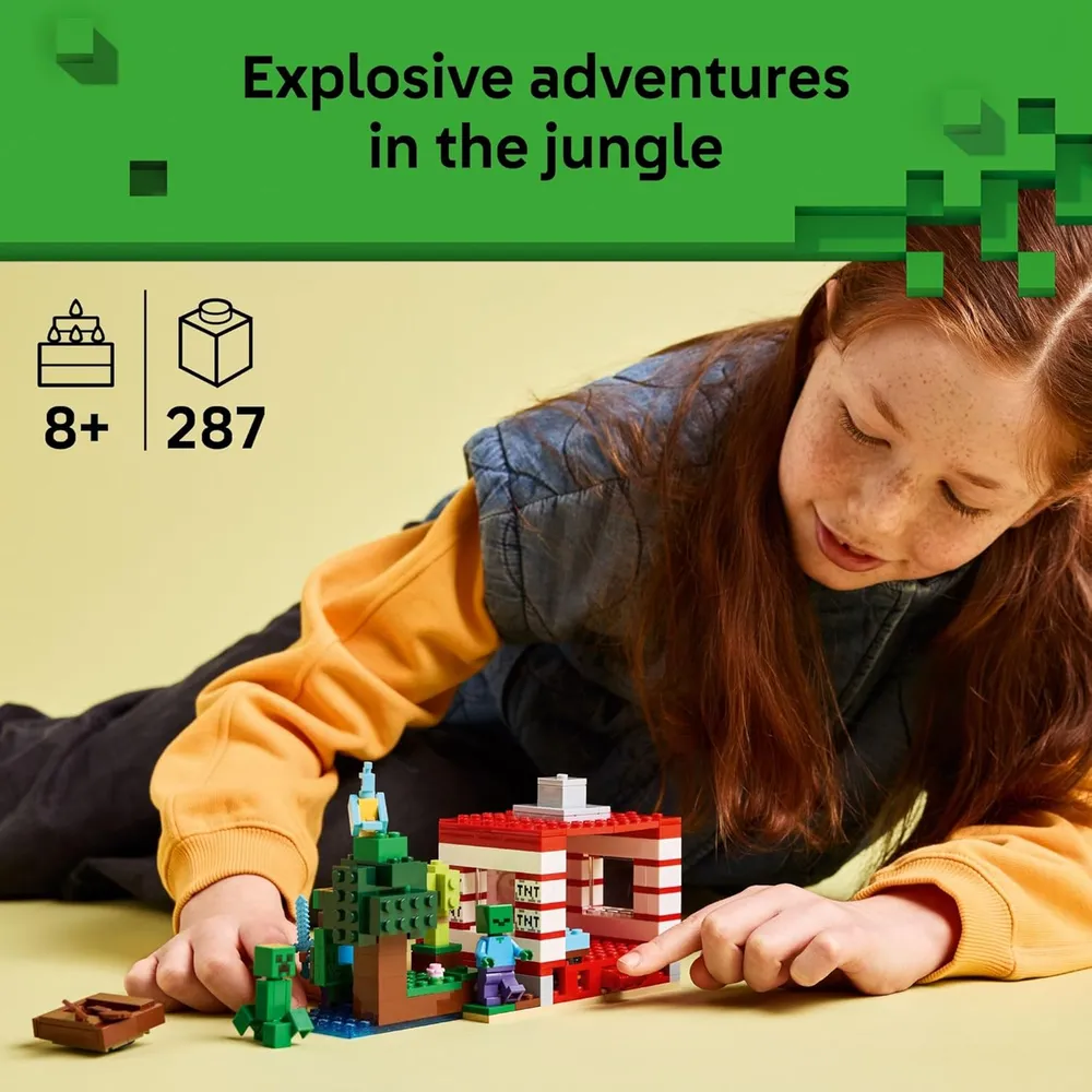 LEGO MINECRAFT CASA DE LA JUNGLA CON TNT