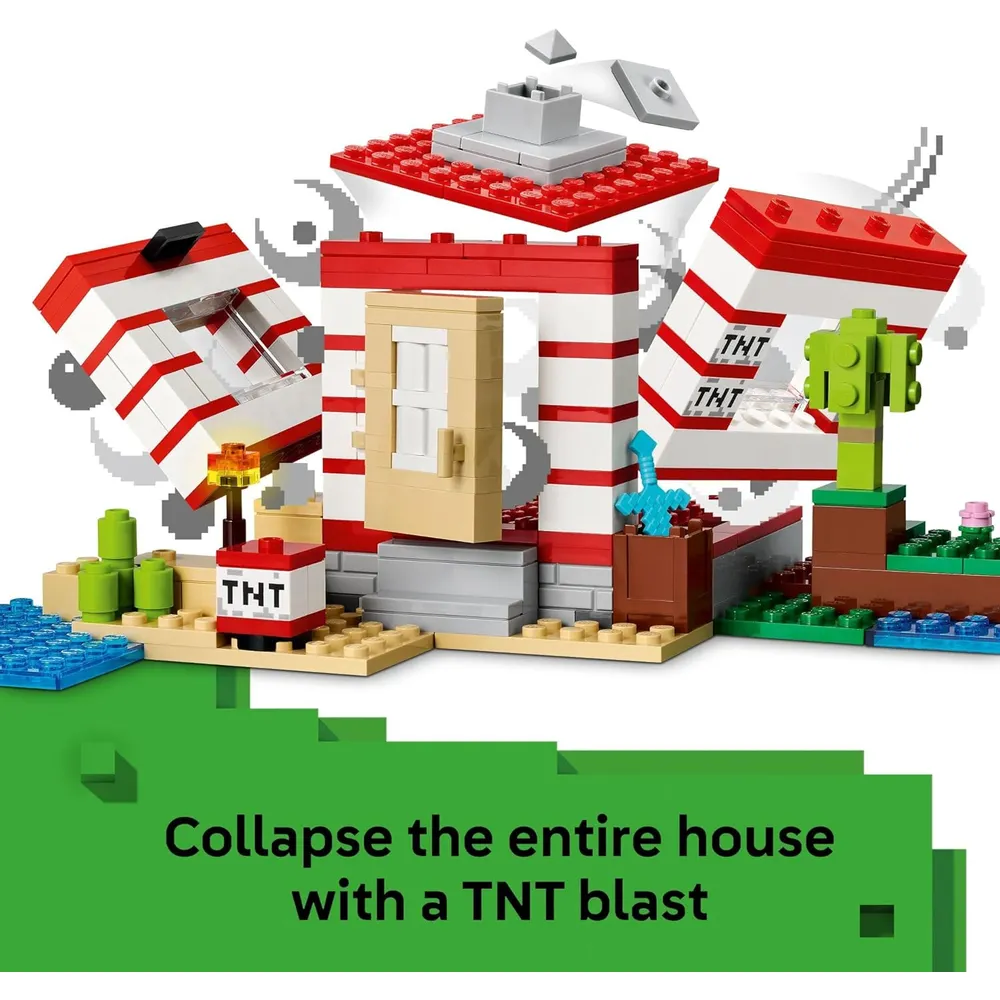 LEGO MINECRAFT CASA DE LA JUNGLA CON TNT
