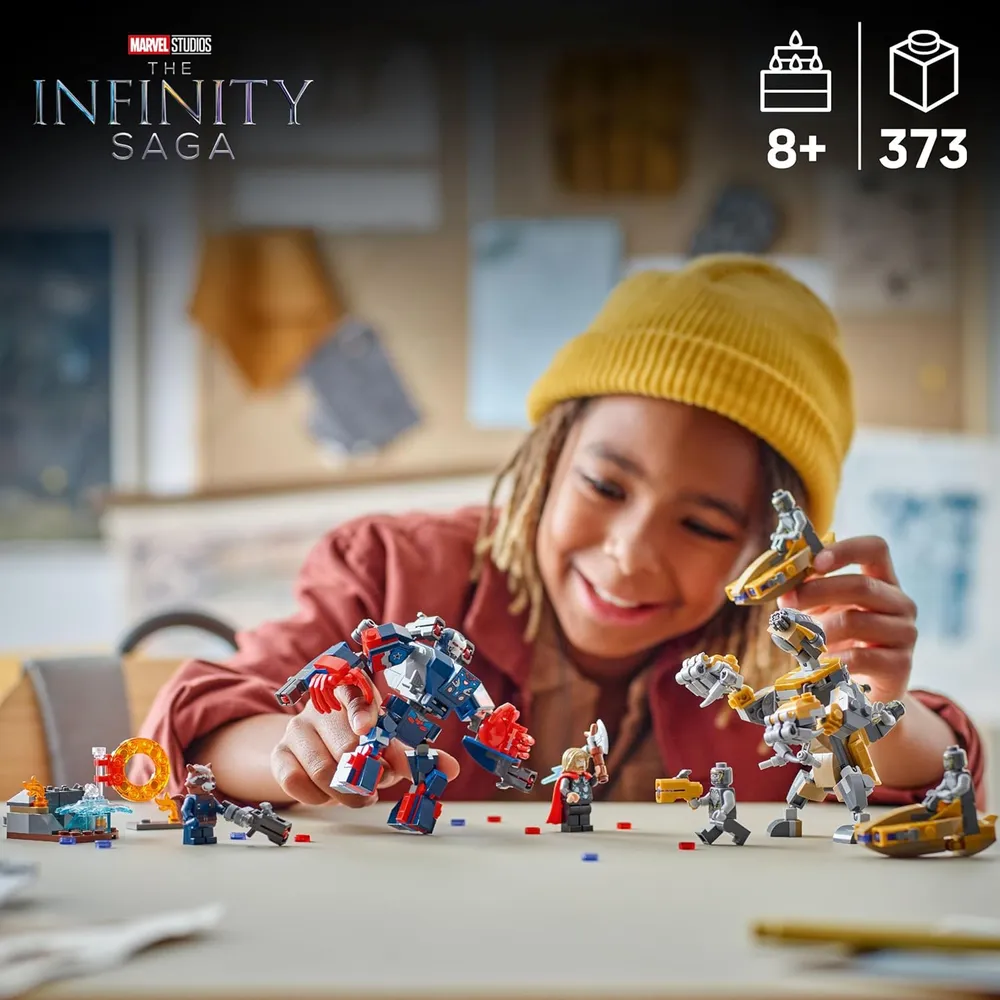 LEGO MARVEL AVENGERS ENDGAME THOR VS CHITAURI CON 7 MINIFIGURAS
