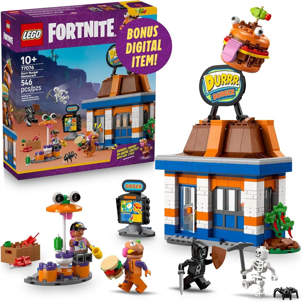 LEGO FORTNITE RESTAURANTE DURRR BURGER CON MINIFIGURAS