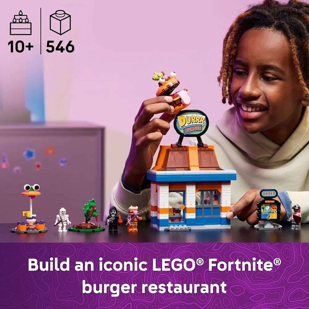 LEGO FORTNITE RESTAURANTE DURRR BURGER CON MINIFIGURAS
