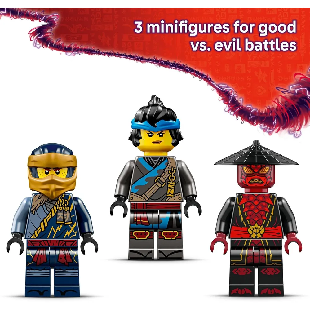Lego Ninjago Rogue vs Drix, set de construcción de coches y juego ninja