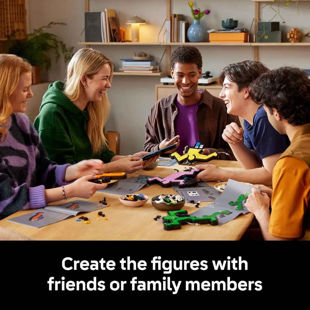 Lego Art Keith Haring, figuras danzantes para decoración y manualidades
