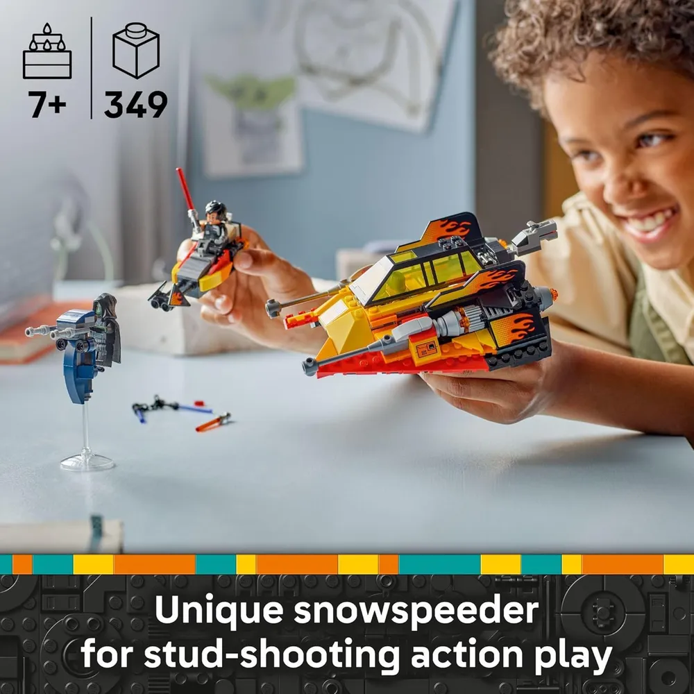 Lego Star Wars Snowspeeder 2 en 1, set de construcción con 3 minifiguras