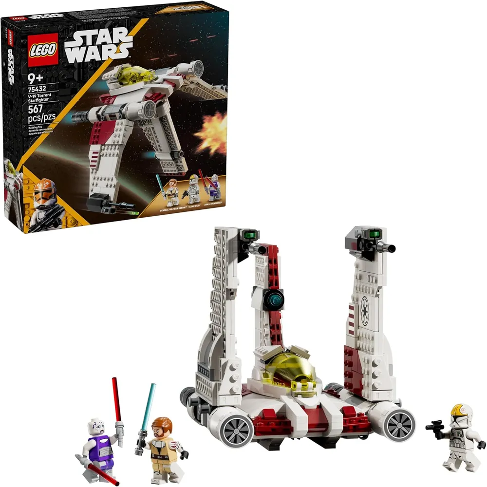 LEGO STAR WARS THE CLONE WARS V-19 TORRENT CON 3 MINIFIGURAS
