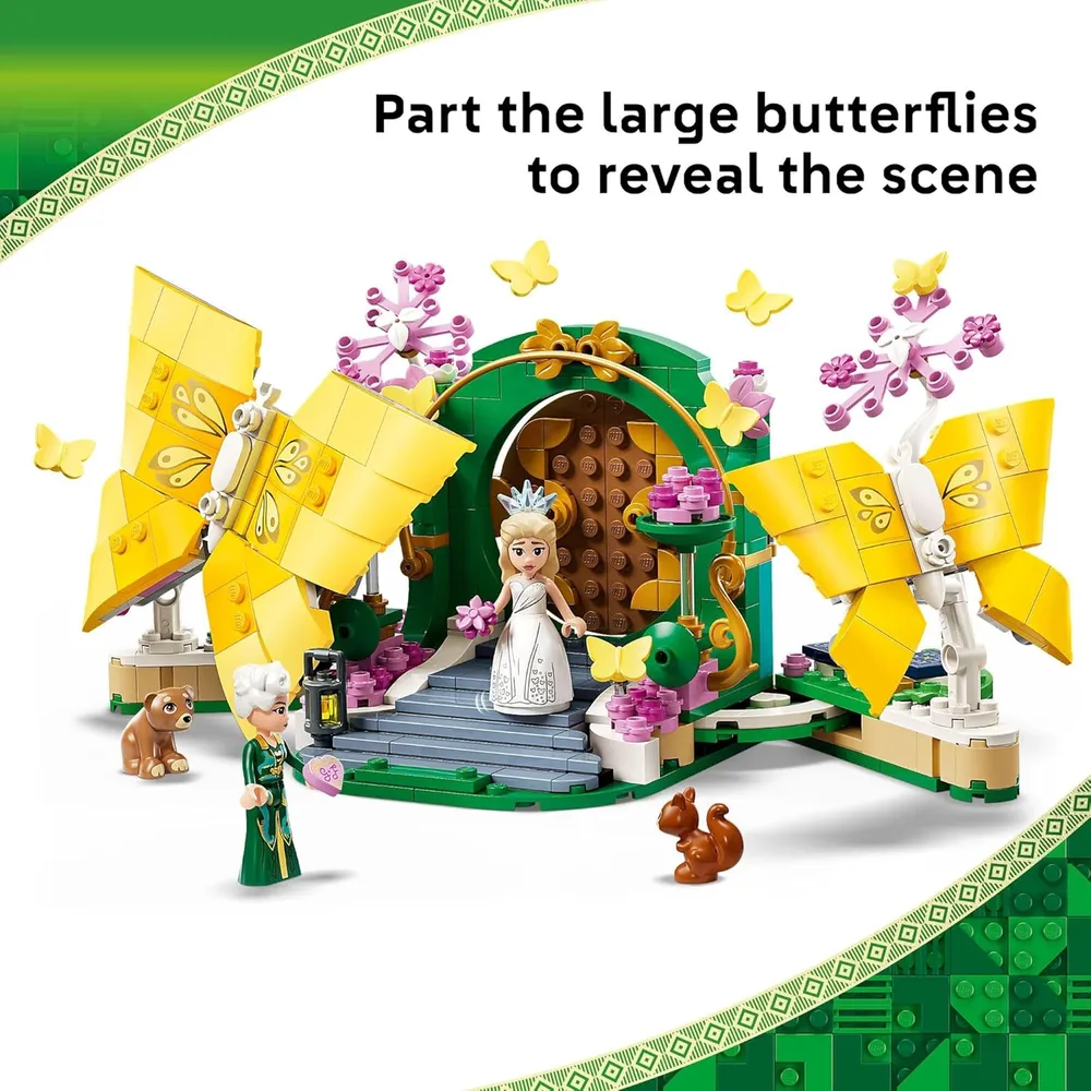 Lego El día de la boda de Glinda, set de construcción con minimuñecas y animales