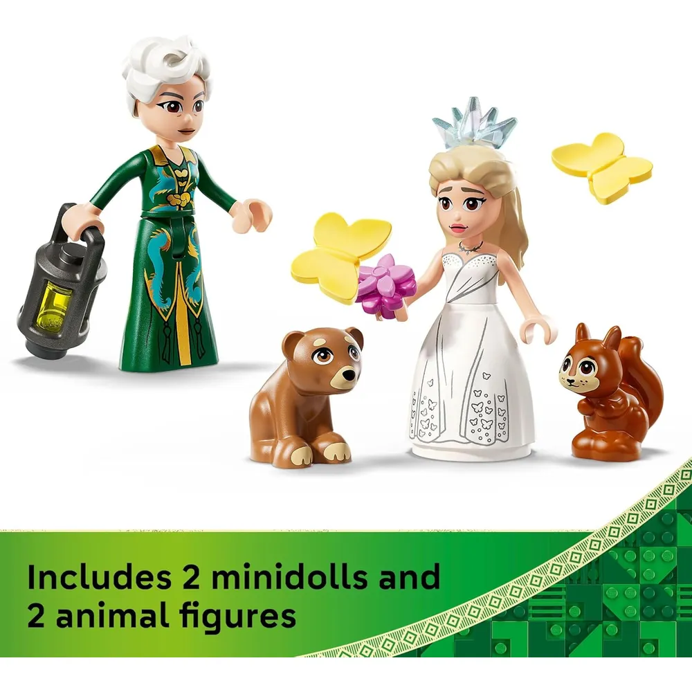 Lego El día de la boda de Glinda, set de construcción con minimuñecas y animales