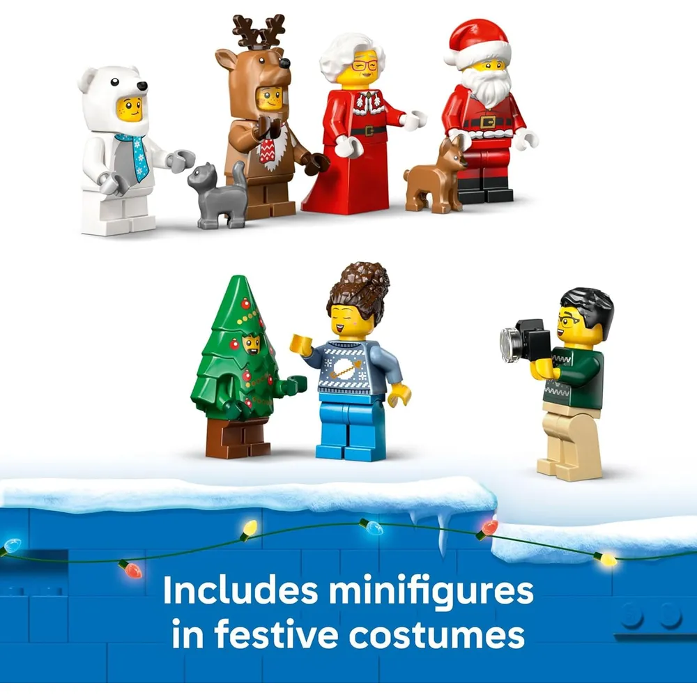 Lego City Calendario de Adviento 2025, set con 24 sorpresas y minifiguras