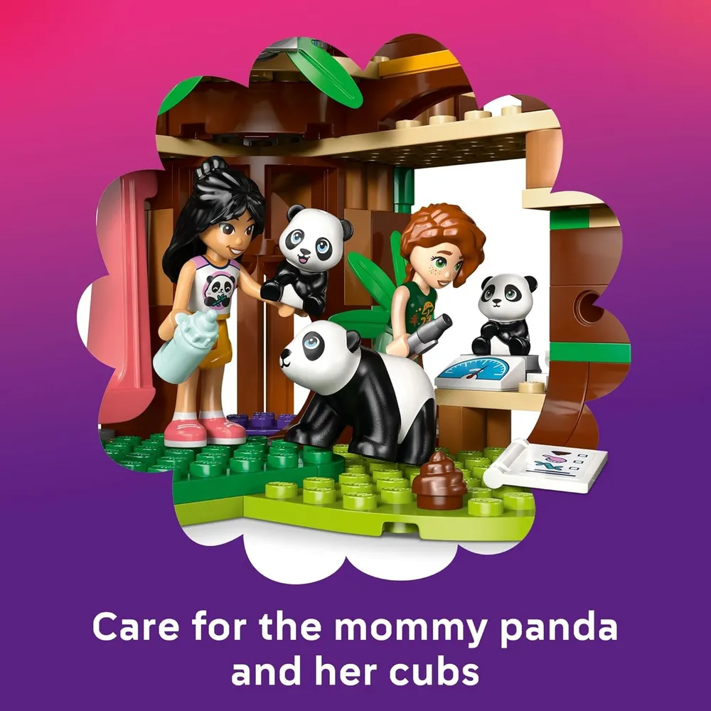 Lego Friends Santuario de Pandas, juguete de construcción y cuidado de animales