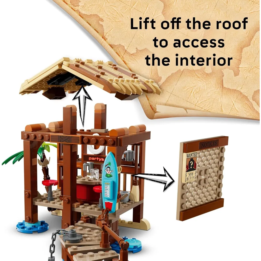 LEGO ONE PIECE CABAÑA DE PUEBLO CON MOLINO DE VIENTO
