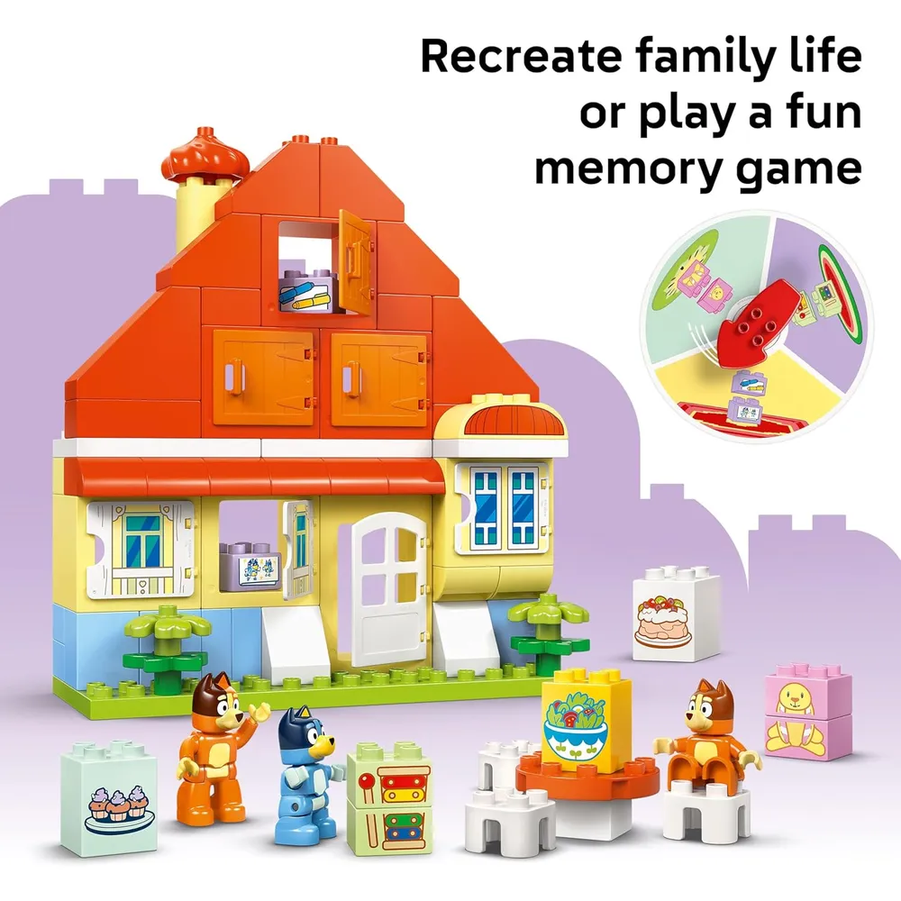 LEGO DUPLO BLUEY CASA DE LA FAMILIA CON FIGURA DE BLUEY