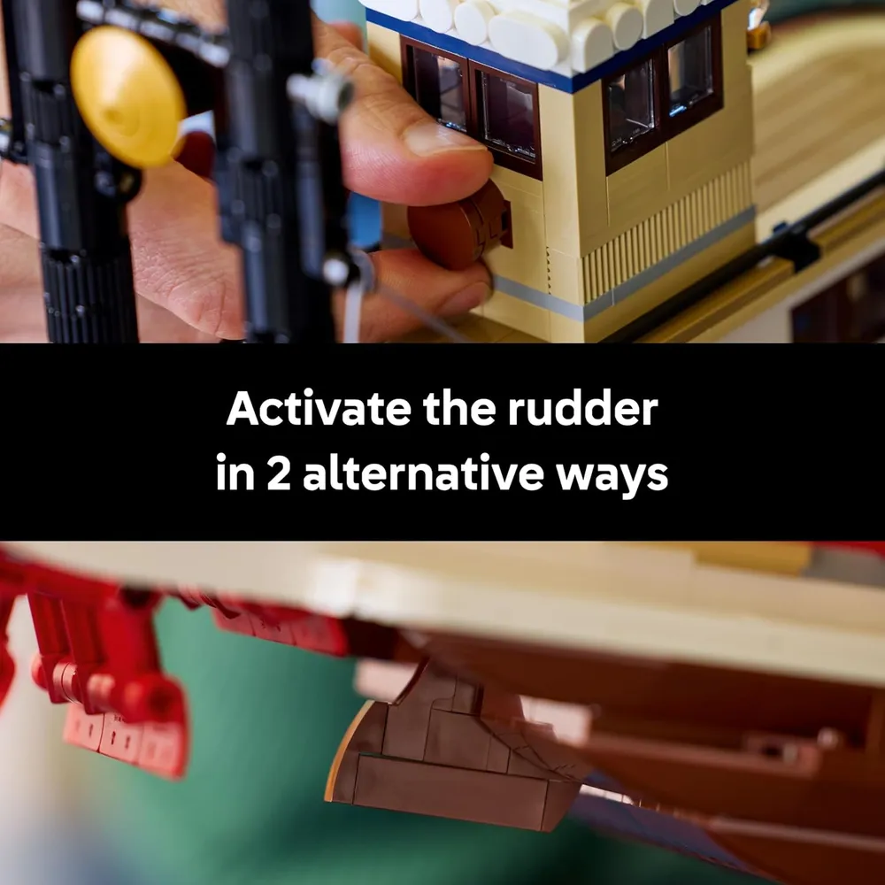 Lego Ideas Barco de vapor fluvial, kit de construcción para adultos