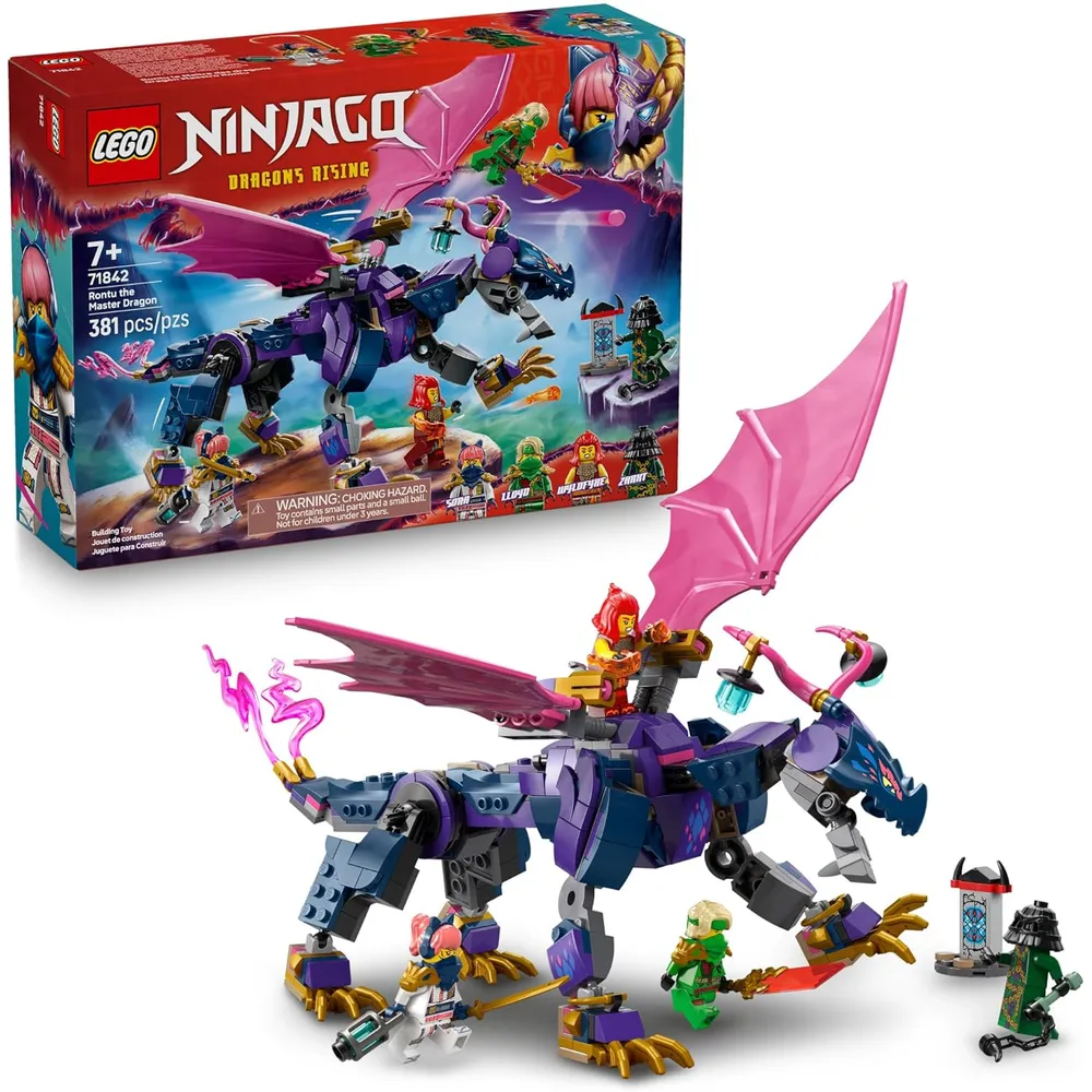 LEGO NINJAGO RONTU DRAGÓN MAESTRO CON 4 MINIFIGURAS