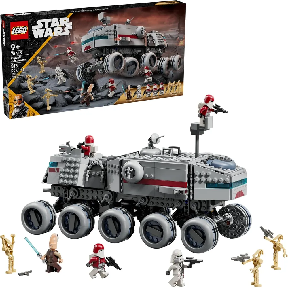 LEGO STAR WARS JUGGERNAUT DE LA REPÚBLICA CON 8 FIGURAS