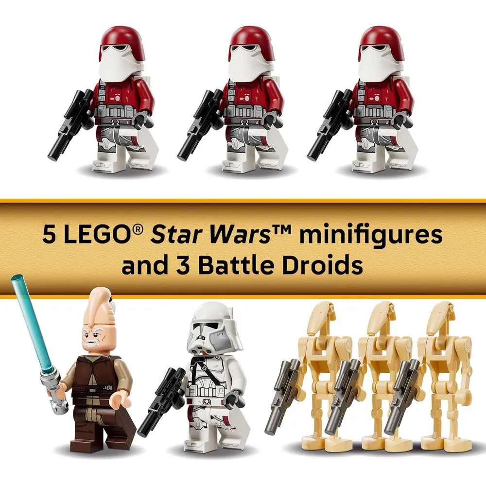 LEGO STAR WARS JUGGERNAUT DE LA REPÚBLICA CON 8 FIGURAS