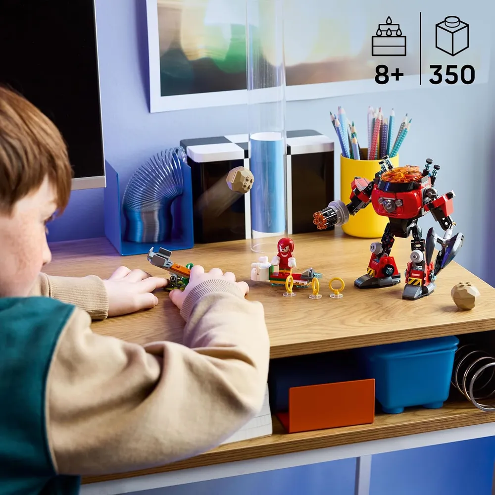 Lego Sonic Knuckles vs Dr. Eggman, set de construcción con robot y minifiguras