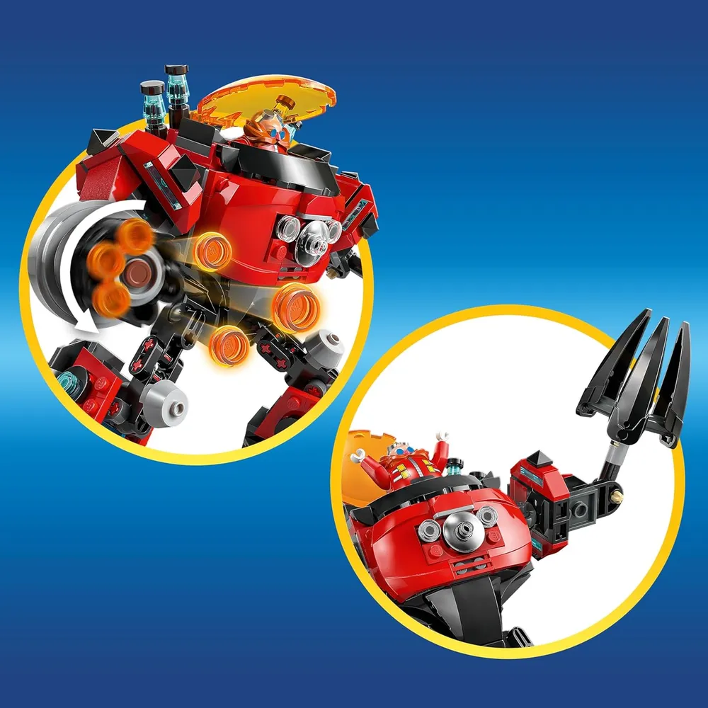 Lego Sonic Knuckles vs Dr. Eggman, set de construcción con robot y minifiguras