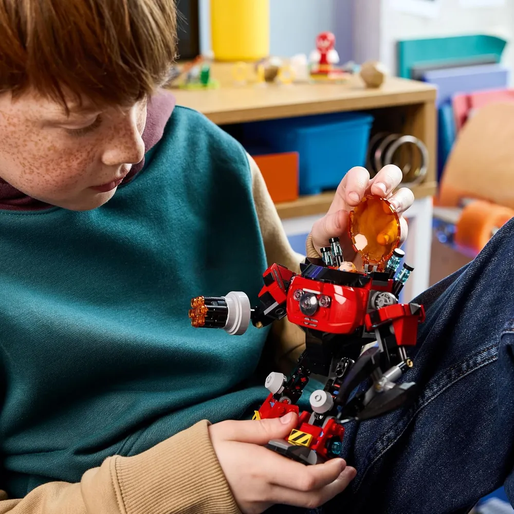 Lego Sonic Knuckles vs Dr. Eggman, set de construcción con robot y minifiguras