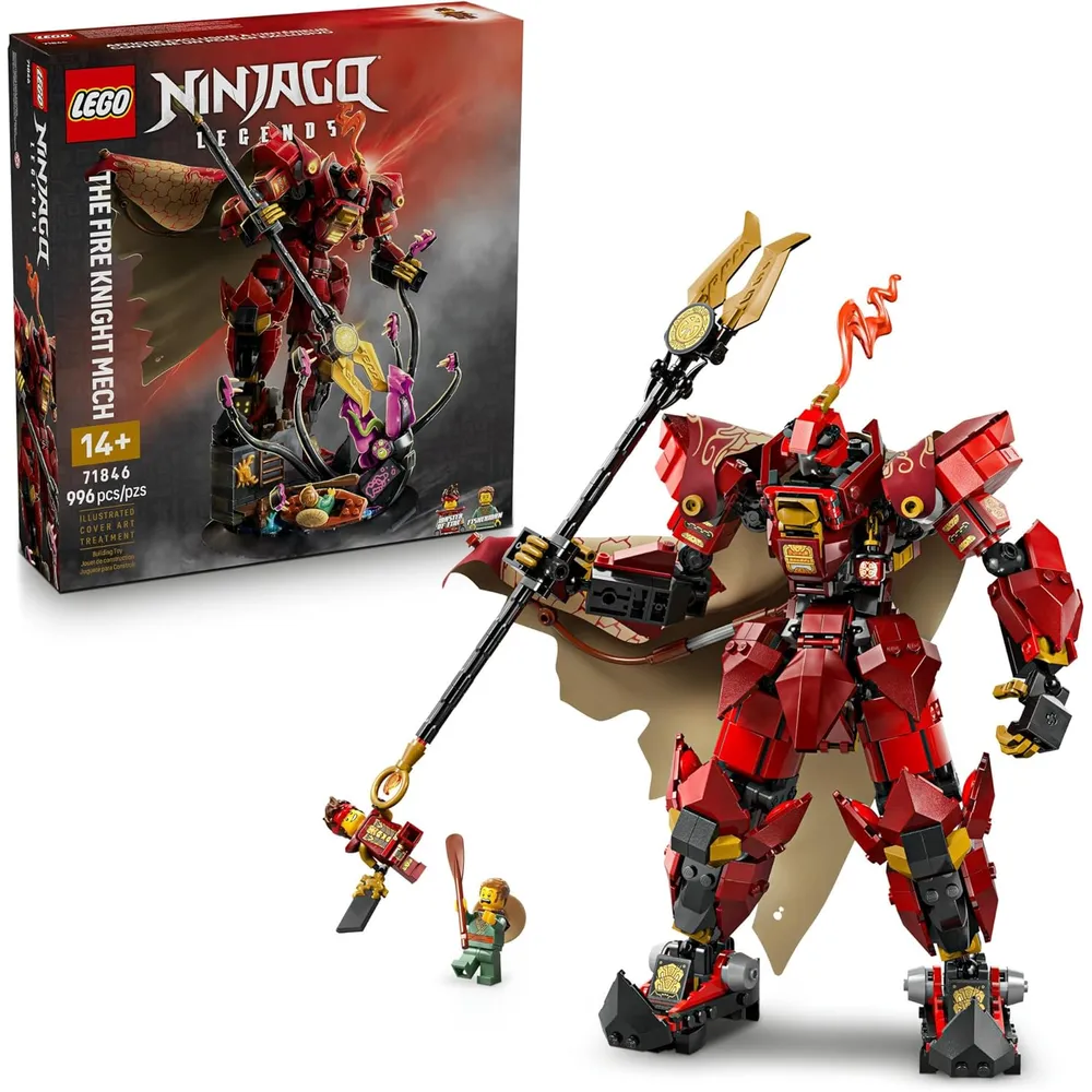 Lego Ninjago El Caballero de Fuego Mech, kit con minifigura de Kai