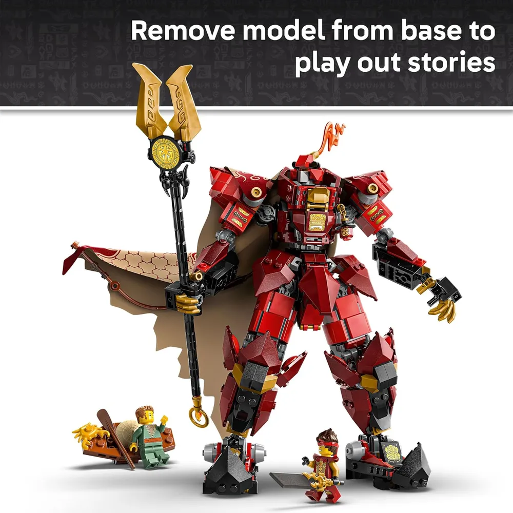 Lego Ninjago El Caballero de Fuego Mech, kit con minifigura de Kai