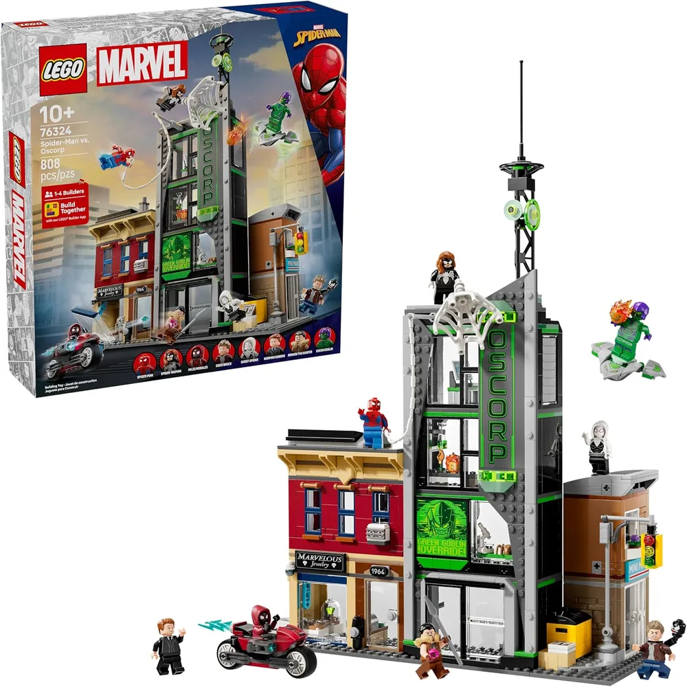 LEGO MARVEL SPIDER-MAN VS OSCORP CON 8 MINIFIGURAS