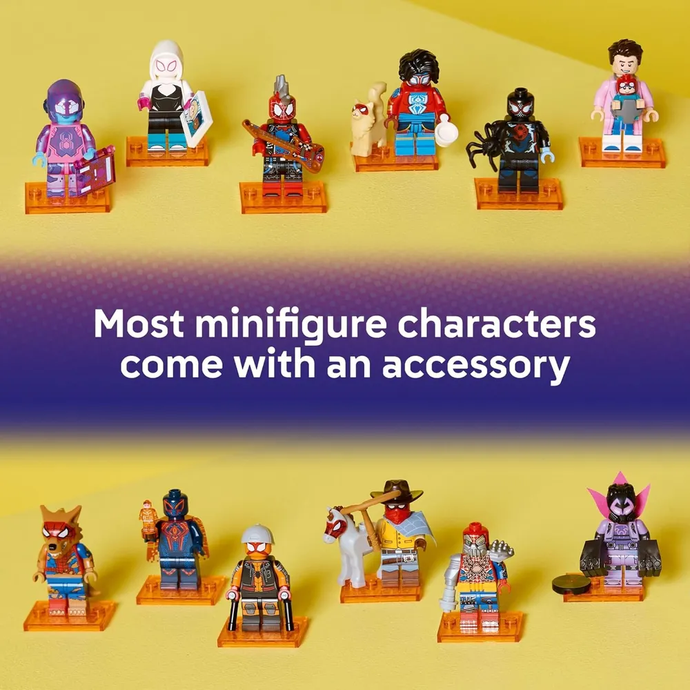 Lego Spider-Man Spider-Verse, paquete de 6 minifiguras para niños