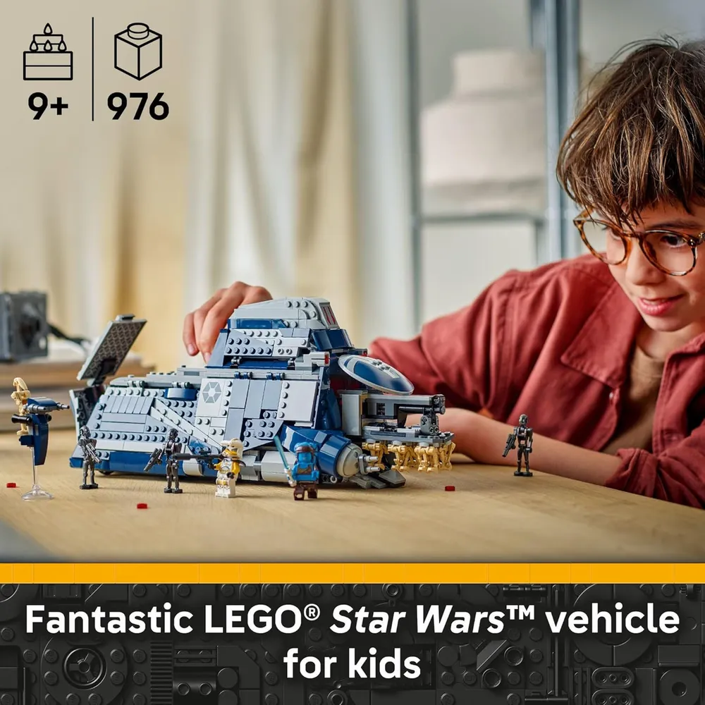 Lego Star Wars Batalla de Felucia MTT Separatista, set de construcción