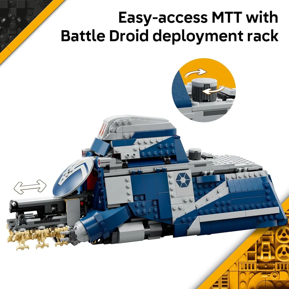 Lego Star Wars Batalla de Felucia MTT Separatista, set de construcción
