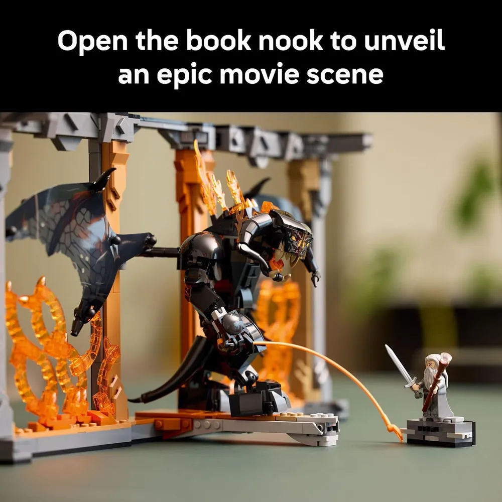 Lego Icons El Señor de los Anillos Rincón Balrog, set DIY para adultos