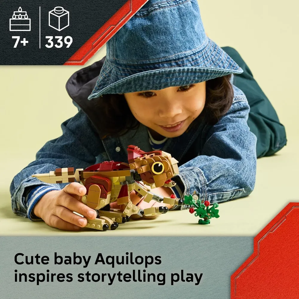 Lego Jurassic World Bebé Dinosaurio Aquilops, juguete educativo