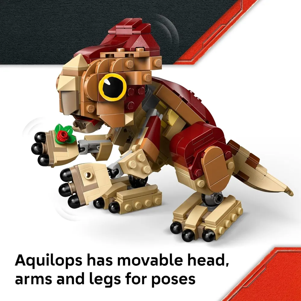 Lego Jurassic World Bebé Dinosaurio Aquilops, juguete educativo