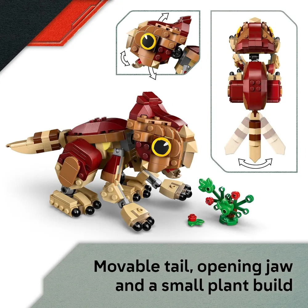 Lego Jurassic World Bebé Dinosaurio Aquilops, juguete educativo