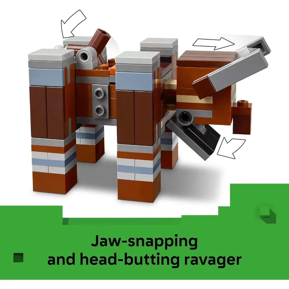 LEGO MINECRAFT PUESTO DE AVANZADA DE SAQUEADORES CON 3 MINIFIGURAS