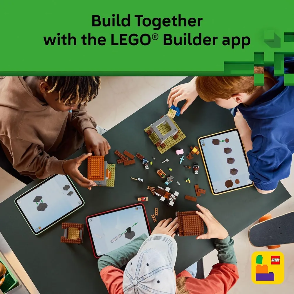 LEGO MINECRAFT PUESTO DE AVANZADA DE SAQUEADORES CON 3 MINIFIGURAS