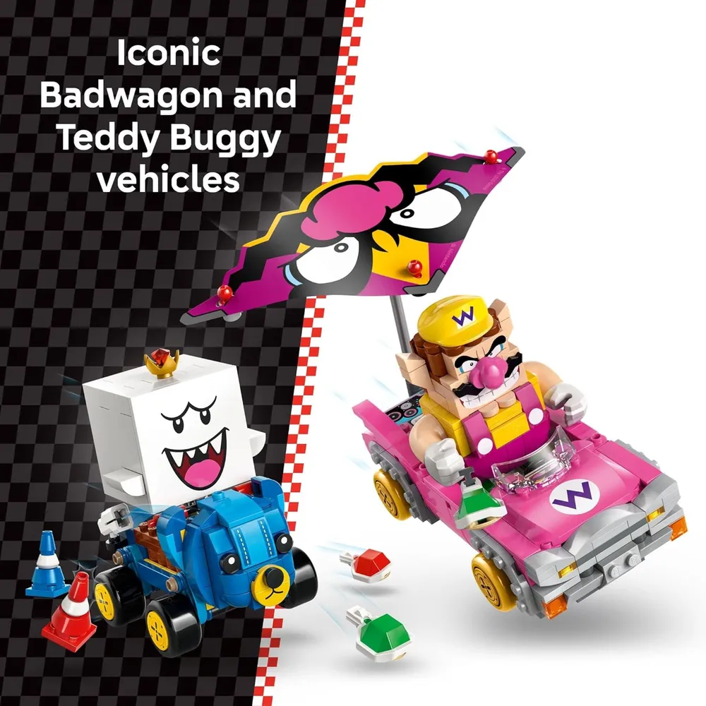 Lego Super Mario Mario Kart Wario y Rey Boo, construcción