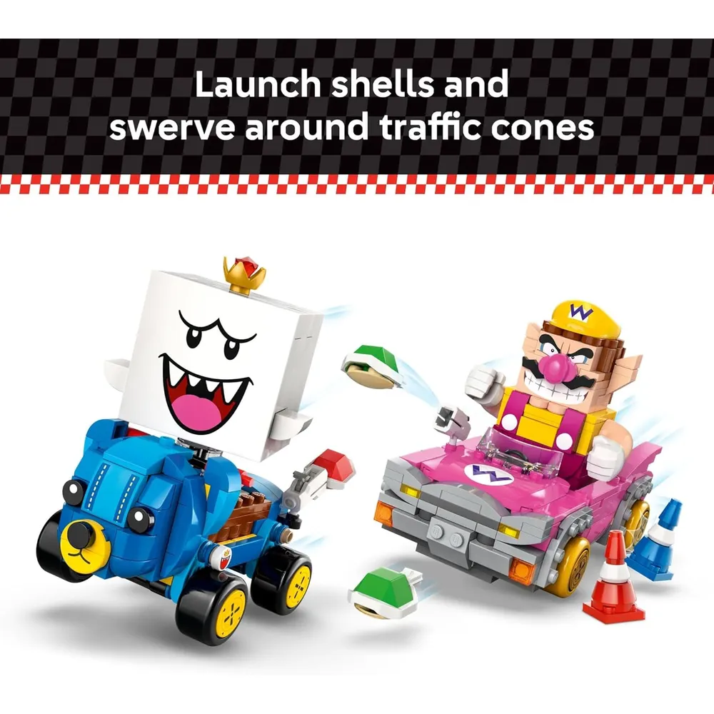 Lego Super Mario Mario Kart Wario y Rey Boo, construcción