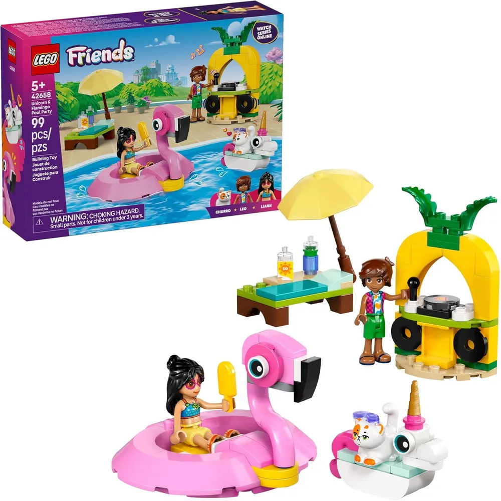 Lego Friends Unicornio y Flamenco Fiesta en la Piscina, set