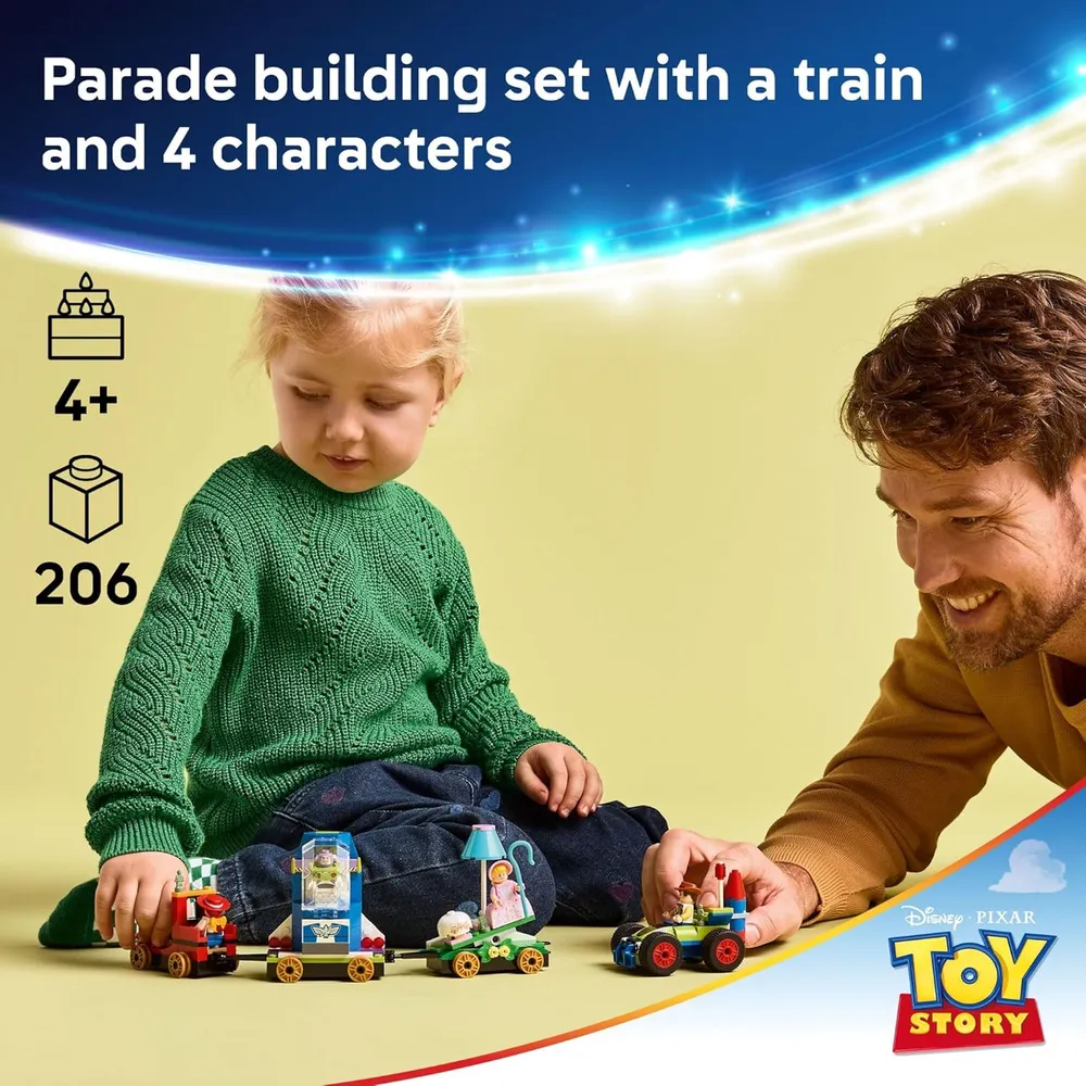 Tren y coche teledirigido Lego Disney Pixar Toy Story, juego sensorial