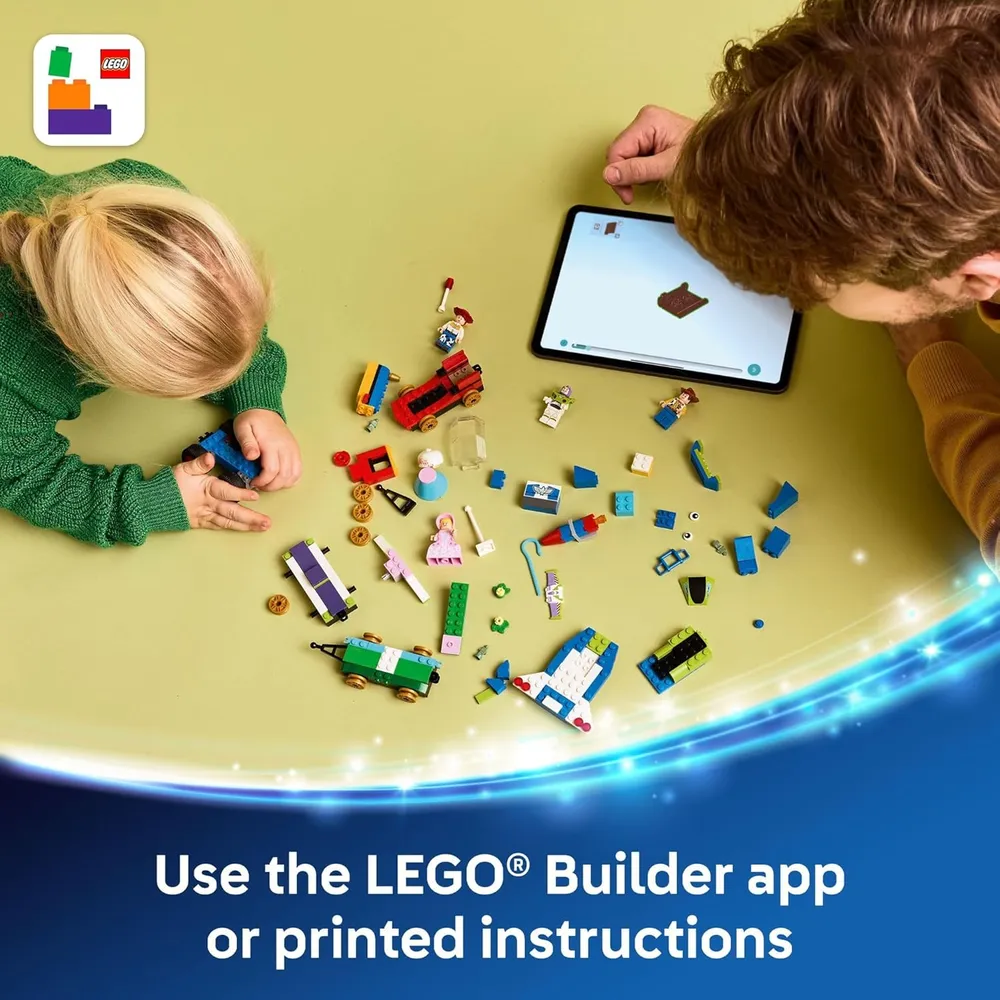 Tren y coche teledirigido Lego Disney Pixar Toy Story, juego sensorial