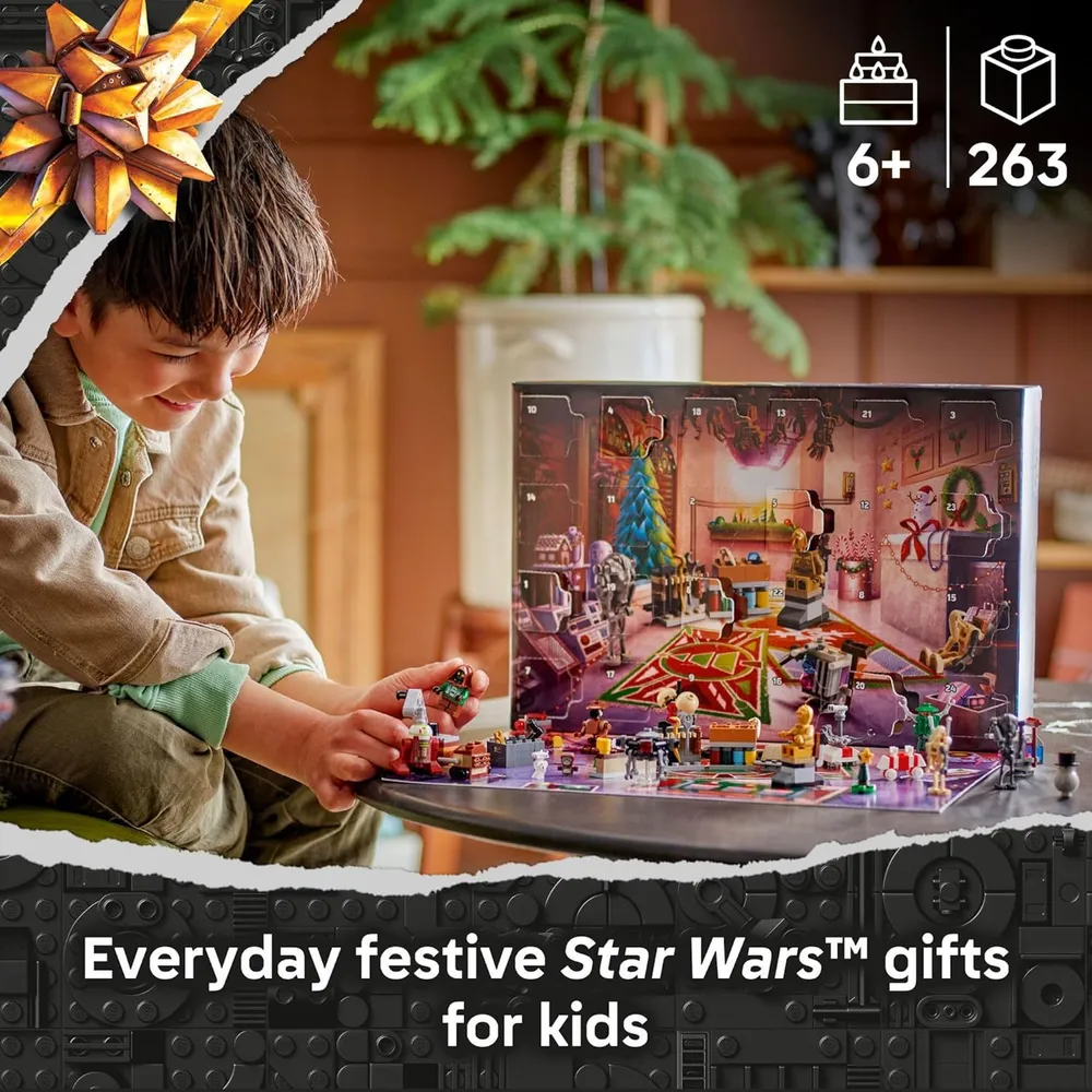 Calendario de Adviento Lego Star Wars 2025, 24 juguetes y minifiguras