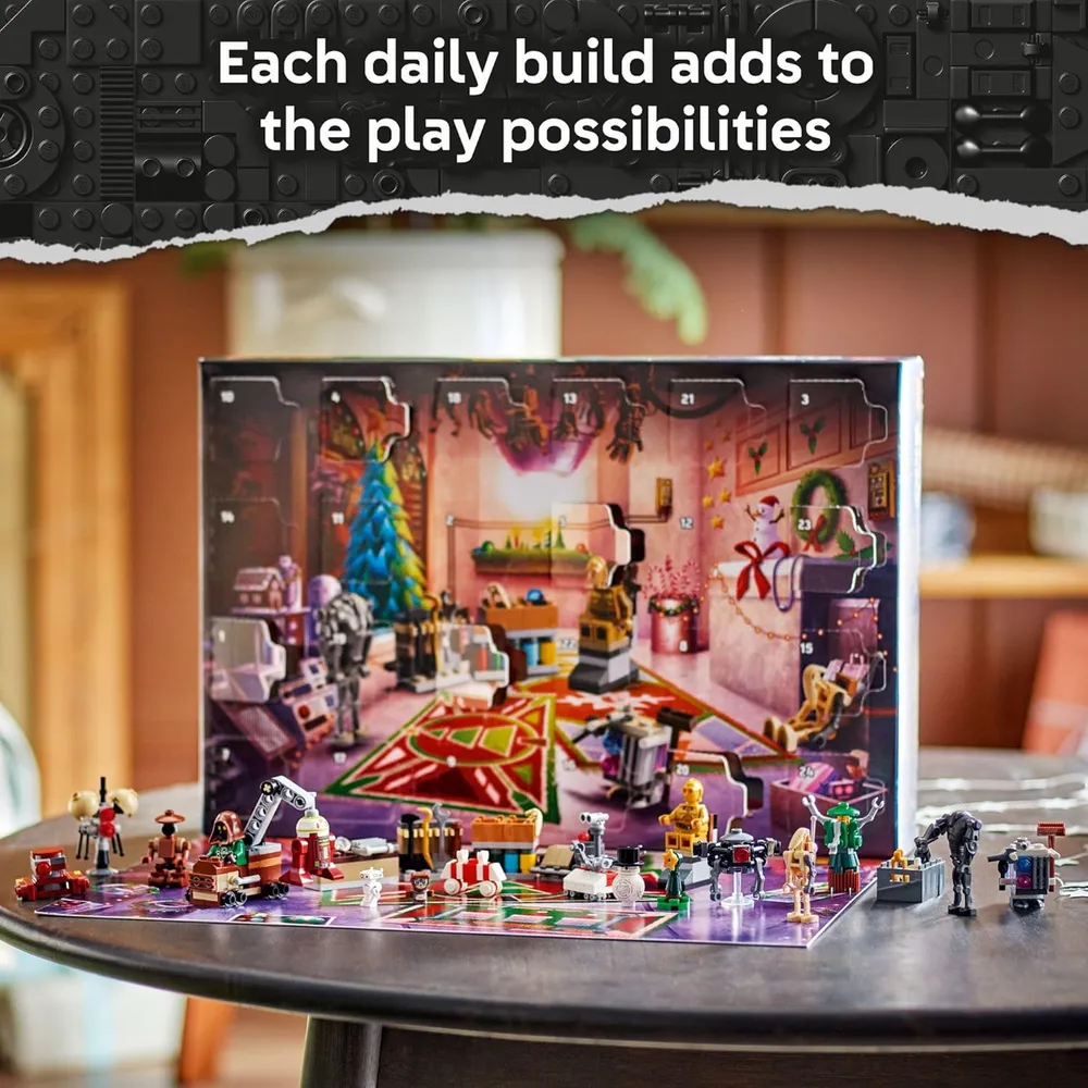 Calendario de Adviento Lego Star Wars 2025, 24 juguetes y minifiguras