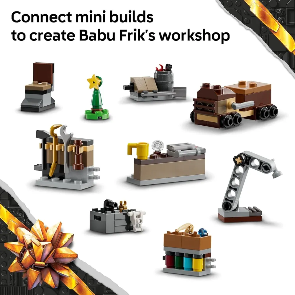 Calendario de Adviento Lego Star Wars 2025, 24 juguetes y minifiguras