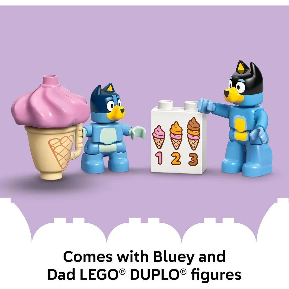 Lego Duplo Bluey Viaje a la heladería, juego sensorial y simbólico