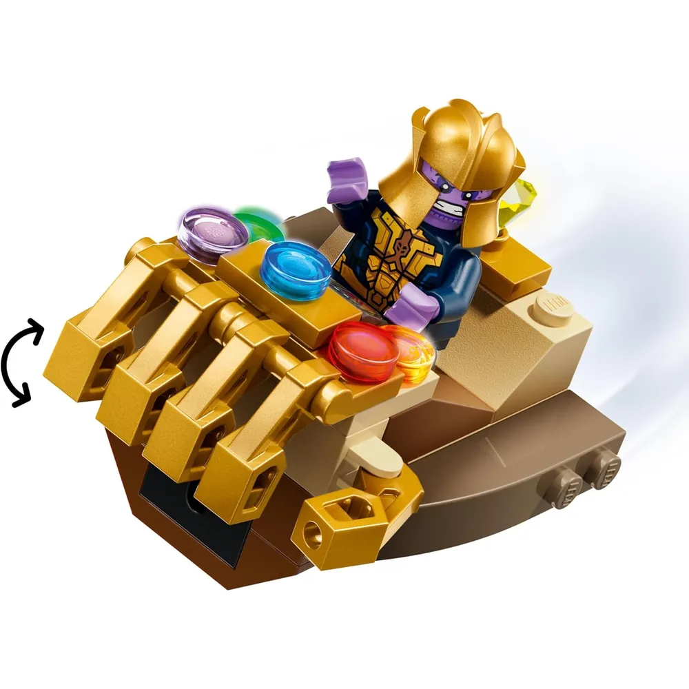 Lego Marvel Capitán América vs Thanos, bloques de construcción y juego
